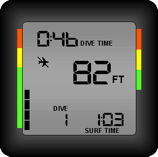 dive computer surface mode
