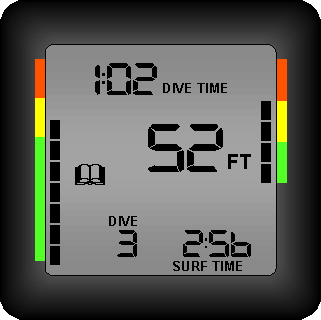 dive computer log mode