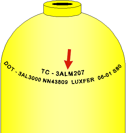 Cylinder material stamp