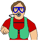 Danger underwater hand signal