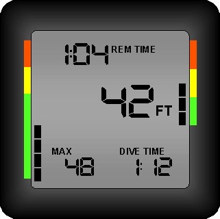 Diver computer dive mode