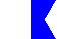 Internation alpha flag