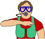 Out of air hand signal