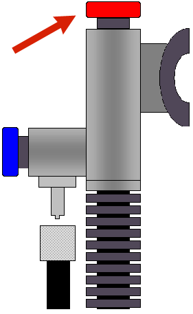 Power inflator deflate button
