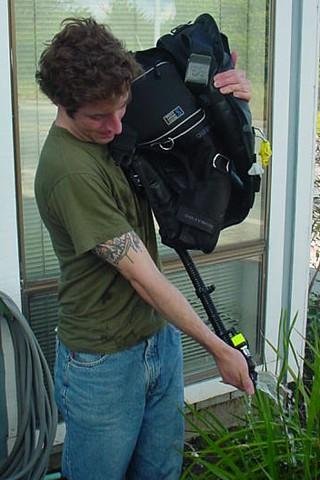 Draining water from BCD